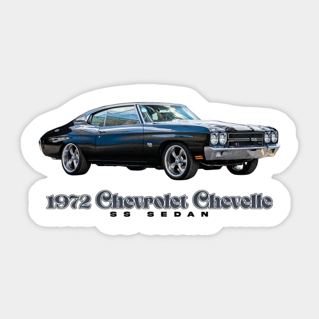 1972 Chevrolet Chevelle SS Sedan Sticker by Gestalt Imagery